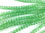 Ginkgo Green 8x6mm Faceted Chinese Crystal Glass Rondelle Beads - per strand