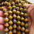 Turbine Czech Glass 11x10mm Pumpkin Picasso 15 Beads Per Strand