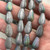 15x8mm Etched Northern Lights Czech Glass Melon Drop 10 Beads Per Strand