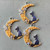 Ichabod Cat in the Moon Pendant Halloween Artisan Hand Painted Per Pc