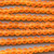 Pumpkin Orange 4mm Round Ball Frosted Sea Glass Beads Per Strand