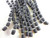 Black Barrel 13x10mm Barrel Sea Glass Beads Per Strand