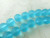 Aqua 10mm Round Sea Glass Beads Per Strand