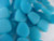 Turquoise Large Flat Nugget 22-18mm Sea Glass Beads Per Strand