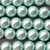 Glass Pearls 10mm Smooth Round Beads Arctic Blue Per Strand