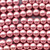 Glass Pearls 10mm Smooth Round Beads Pink Per Strand