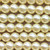 French Vanilla 6mm Round Glass Pearl 1mm Hole Beads Per Strand