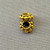 Roped Spacer 6x3mm Gold Plated Alloy Q100 Beads Per Pkg