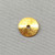 Brushed Wavy Oval Spacer Beads 8mm Gold Plated Copper Q24 Per Pkg