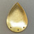 Stardust Concave Teardrop Gold Plated Lead and Nickel Safe Solid Copper 35x24mm Chandelier Connectors Q2 per Pkg