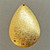 Stardust Concave Teardrop 4 Loop Chandelier Links 35x24mm Gold Plated Copper Q4 Per Pkg