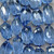 Light Sapphire Hand Faceted Glass Nugget Beads Per Strand