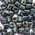 TOHO Hybrid Jet Picasso 4mm Cube Glass Seed Beads per Tube
