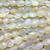 Natural Yellow Chalcedony Faceted Oval Nugget Semi-Precious Stone Beads per Strand