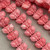 Pink Coral 17x8mm Carved Synthetic Coral Butterfly Beads Q10 Per Pkg