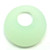 Honeydew 20mm Donut Sea Glass Frosted Pendants Q6 per Pkg