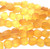 17x15mm-22x14mm Golden Honey Oval Nugget Sea Glass Beads Per Strand