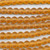 Amber 6mm Round Sea Glass Beads Per Strand