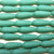 Turquoise 18x6mm Small Teardrop Sea Glass Beads Q6 per Strand