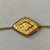 Carved Sun Burst Diamond Beads 11x8mm Shibuichi Q6 Per Pkg