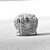 Puffy Crown Bead Caps 10x8mm Antique Silver Plated Alloy Q6 Per Pkg