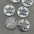 Floral Oval Barrel 13x8mm Antique Silver Plated Q10 Beads Per Pkg