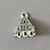 Pyramid Tassel Bail Bead Caps 16x13mm Antique Silver Plated Q10 Per Pkg