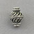 Swirl Bicone 16x12mm Antique Silver Plated Alloy Q8 Beads Per Pkg