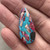 Turquoise Pink Impression Jasper Teardrop 35x15mm Semi Precious Stone Per Pair