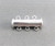 20x10mm Silver Plated Copper 3 Strand Slide Lock Tube Magnetic Clasp Q3 Per Pkg