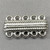 5 Loop Bar Rectangle Magnetic Clasp 33x17x7.5mm Platinum Plated Alloy Q2 Per Pkg