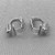 Clip On Post Converter Earrings 16x12mm Antique Silver Plated Copper Q3 Pair Per Pkg