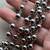 8mm Antique Silver Beaded Rosary Ball Chain Plated Per Foot