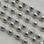 8mm Antique Silver Beaded Rosary Ball Chain Plated Per Foot