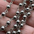 6mm Antique Silver Beaded Ball Chain Rosary Eyepin Links Plated Per Foot