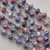 Nebula Beaded Rosary Chain 8mm Crystal Rondelle Gunmetal Plated Per Ft