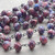 Nebula Beaded Rosary Chain 8mm Crystal Rondelle Gunmetal Plated Per Ft