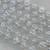 Crystalbright Clear Beaded Rosary Chain 8mm & 10mm Crystal Rondelle Silver Plated Per Foot