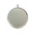 Large Round Cabochon Memory Tray Pendants 48x42mm Antique Silver Plated Alloy Q6 Per Pkg