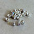 4.5mm Crystal AB Rondelle Preciosa Beads Silver Plated Czech Q20 Per Pkg