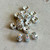 5mm Crystal AB Rondelle Preciosa Beads Silver Plated Czech Q20 Per Pkg
