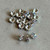 6mm Crystal AB Rondelle Preciosa Beads Silver Plated Czech Q20 Per Pkg
