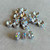 8mm Crystal AB Rondelle Preciosa Beads Silver Plated Czech Q18 Per Pkg