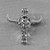 Cow Skull Aromatherapy Oil Diffuser Harmony Wish Locket Charms 26x25mm Antique Silver Plated Copper Q4 Per Pkg