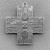 Antique Silver Plated Lead Nickel Safe Zinc Alloy 47x43mm Imitation Turquoise Southwestern Cross Pendants Q1 per Pkg