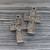 Heart Cross Cabochon Memory Tray Pendants 66x41mm Antique Silver Plated Alloy Q2 Per Pkg