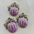 Isolde Purple Leopard Cheetah Pumpkin Hand Painted Pendant Per Pc