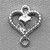 Heart to Heart 2 Loop Links 16x13mm Antique Silver Plated Alloy Q10 Per Pkg