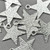 Stardust Star Charms 14x13mm Shiny Silver Plated Q10 per Pkg