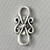 Infinity 2 Loop Links 19x9mm Antique Silver Plated Alloy Q20 Per Pkg